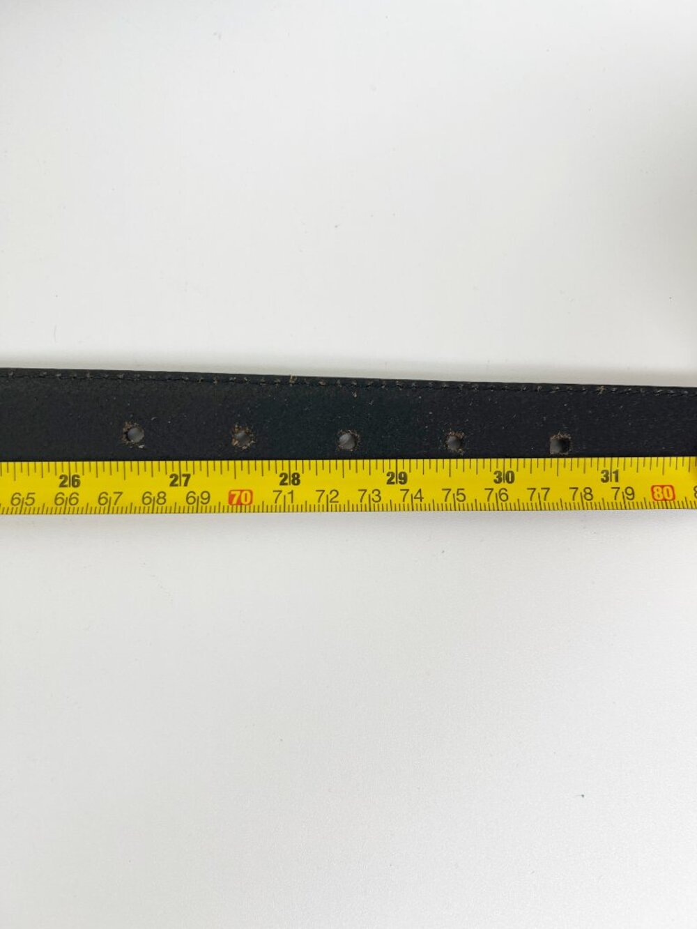 Urban Outfitters Black Leather Belt with Gold Buckle - Picture 6 of 7